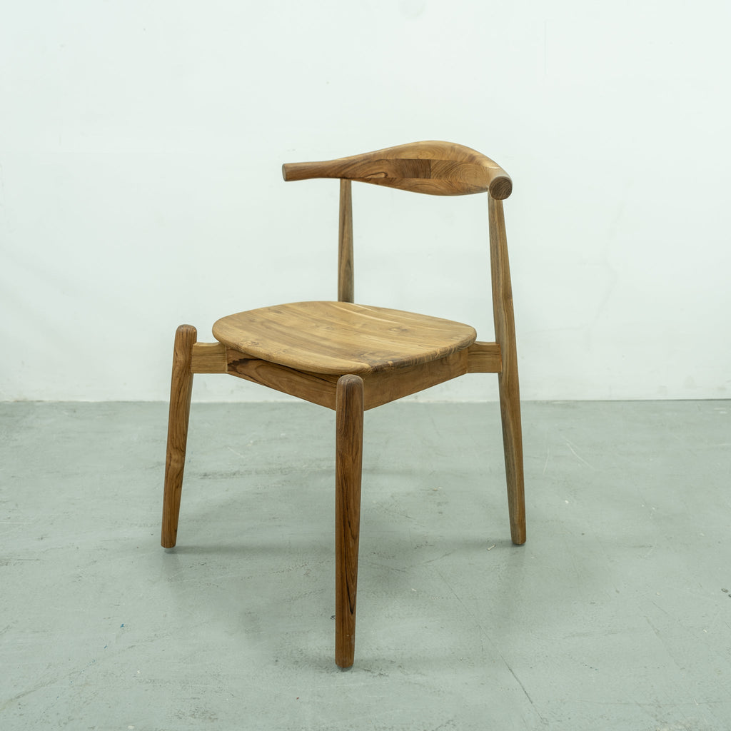 Paris Teak Dining Chair Side view