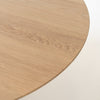 Parker Round Oak Dining Table Detailed Top Texture View 7