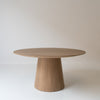 Parker Round Oak Dining Table Front View 1