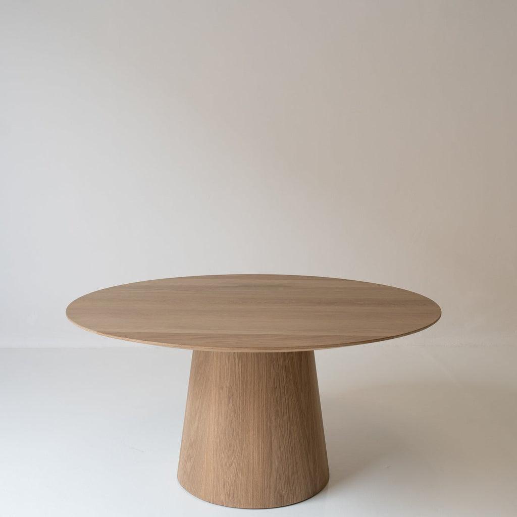 Parker Round Oak Dining Table Front View 4