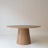 Parker Round Oak Dining Table Front View 5