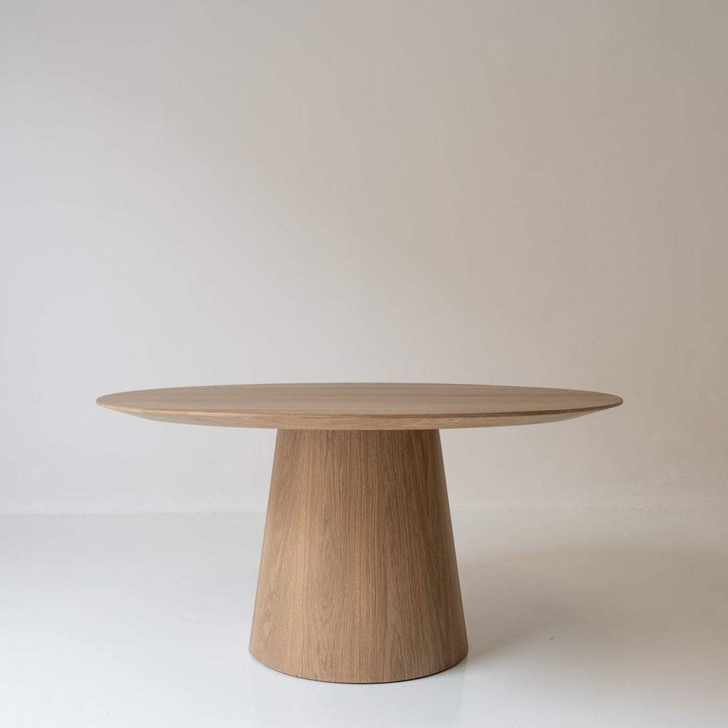Parker Round Oak Dining Table Front View 5