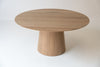 Parker Round Oak Dining Table Front View 7