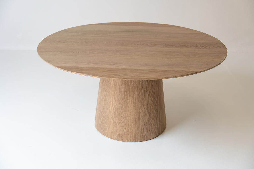 Parker Round Oak Dining Table Front View 7
