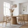 Parker Round Oak Dining Table Indoor View 3