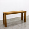 Parsons Aged Oak Console Perspective View 1
