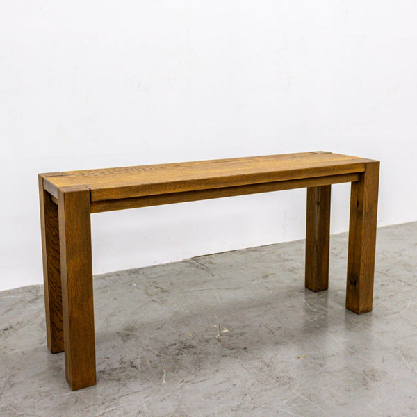 Parsons Aged Oak Console Perspective View 1