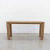 Parsons Aged Oak Console Perspective View 2