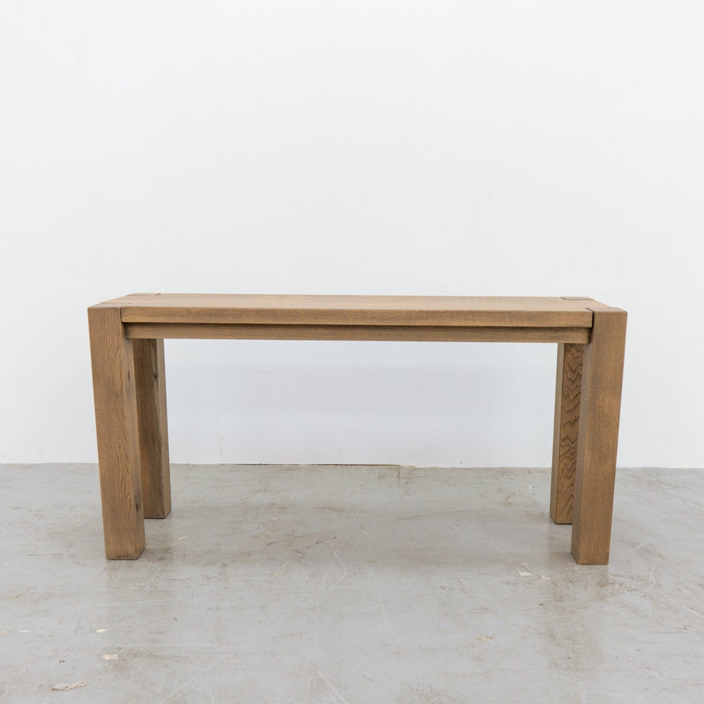 Parsons Aged Oak Console Perspective View 2