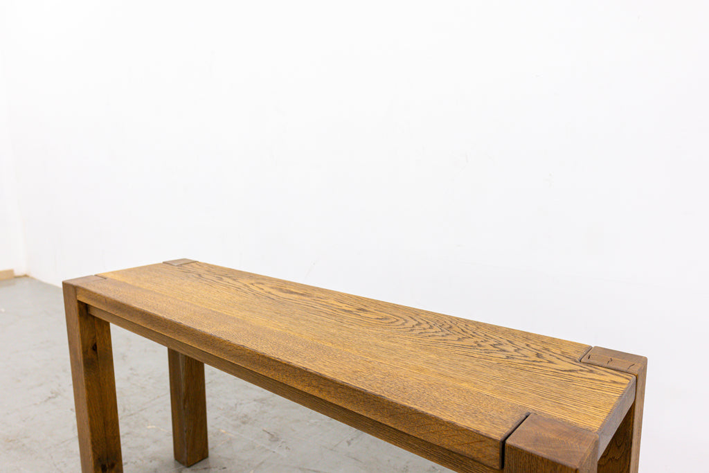 Parsons Aged Oak Console Top Detailed View 1