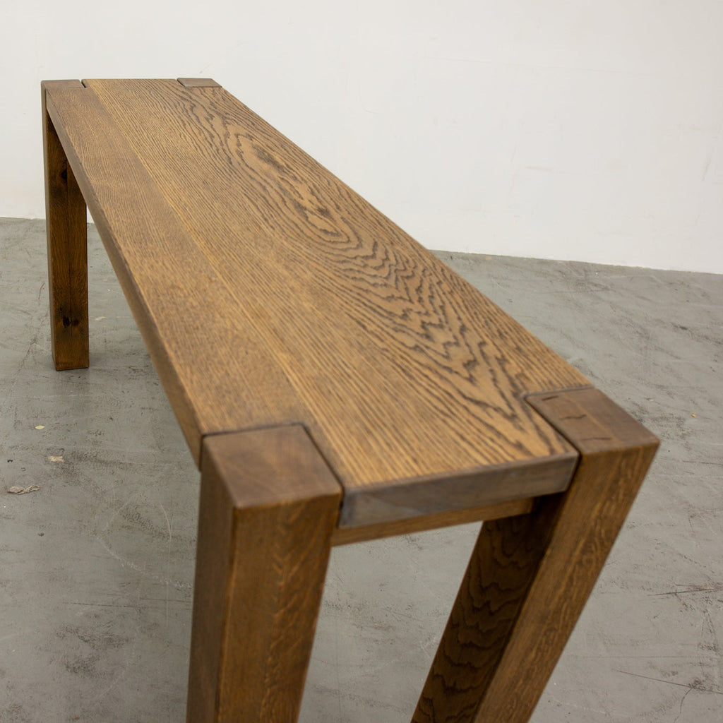 Parsons Aged Oak Console Top Detailed View 3