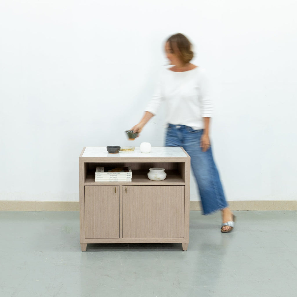 Pascale Bedside Table by Envie Interior Design Front view