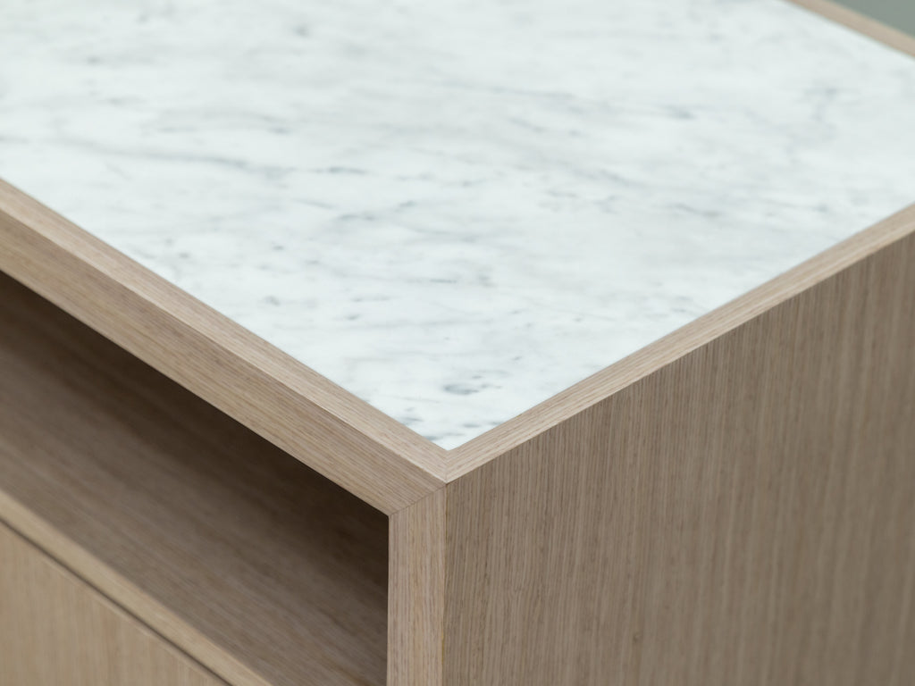 Pascale Bedside Table by Envie Interior Design Side view 6
