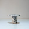 Pebble Marble Side Table Front Perspective View 1
