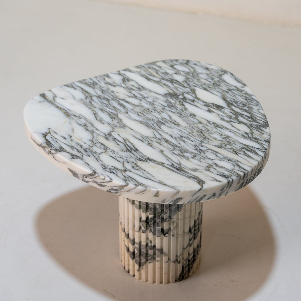 Pebble Marble Side Table Perspective View 4