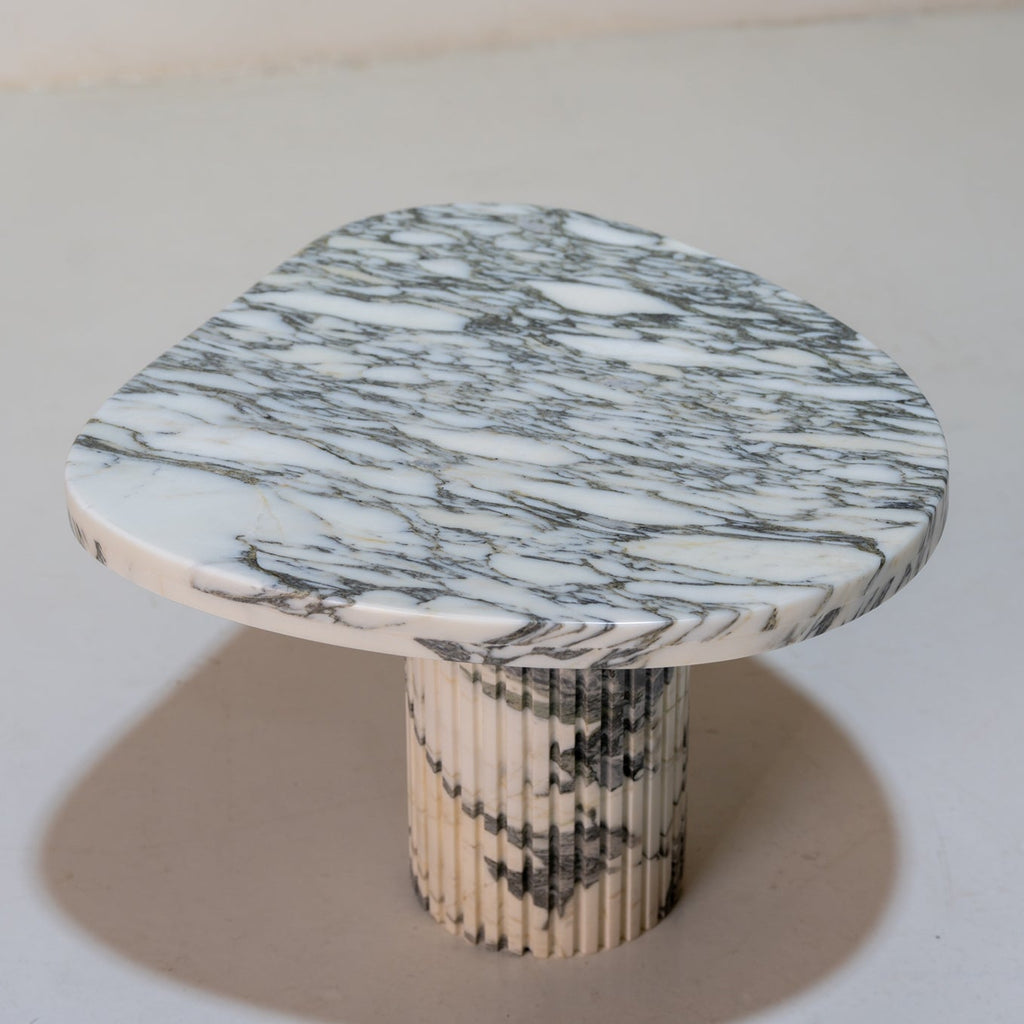 Pebble Marble Side Table Perspective View 5