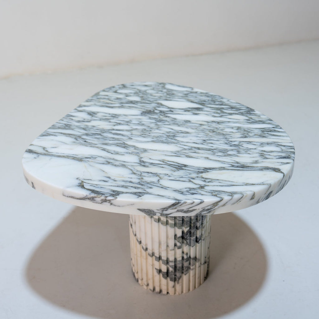 Pebble Marble Side Table Perspective View 6