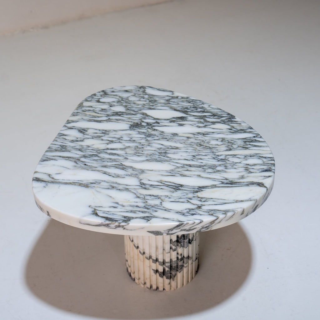 Pebble Marble Side Table Perspective View 7
