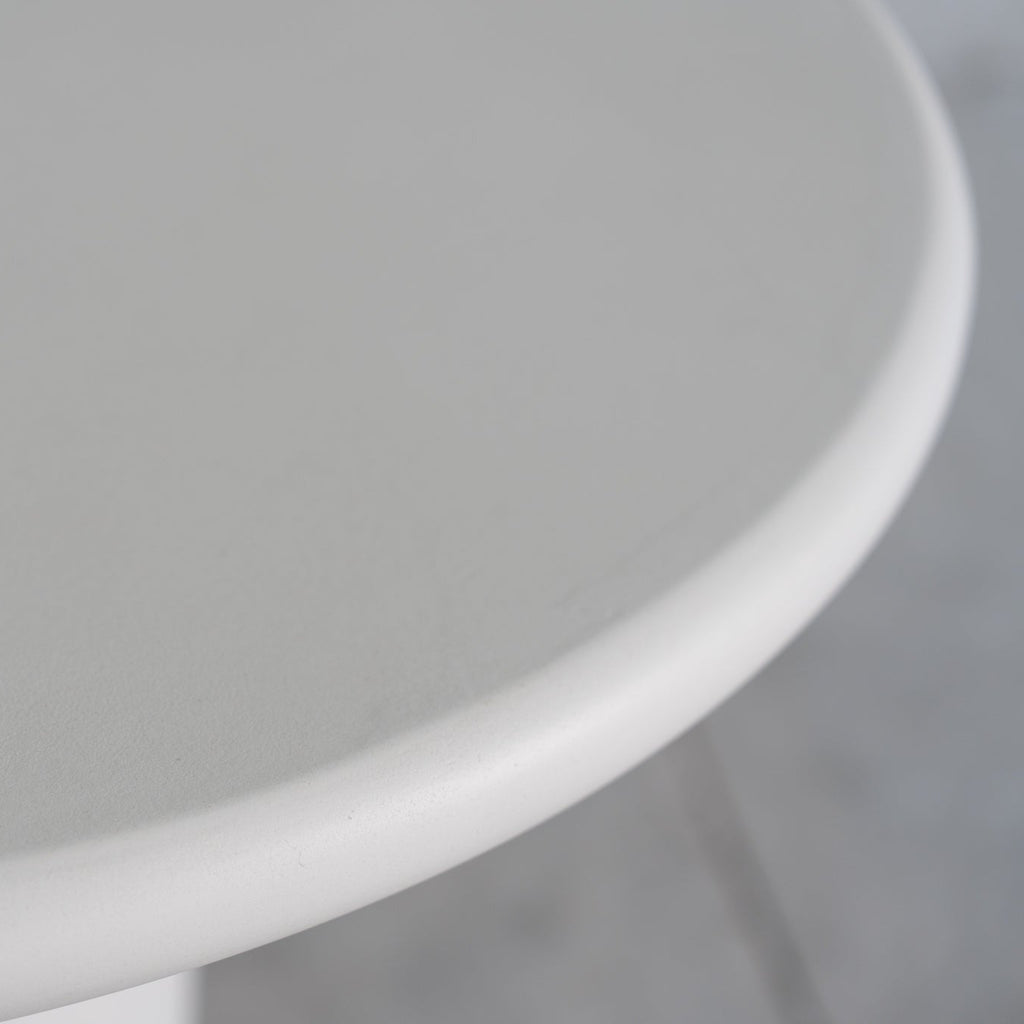 Poise Round MicroCement Dining Table Detailed Top Texture View 1