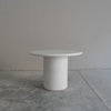 Poise Round MicroCement Dining Table Perspective View 1