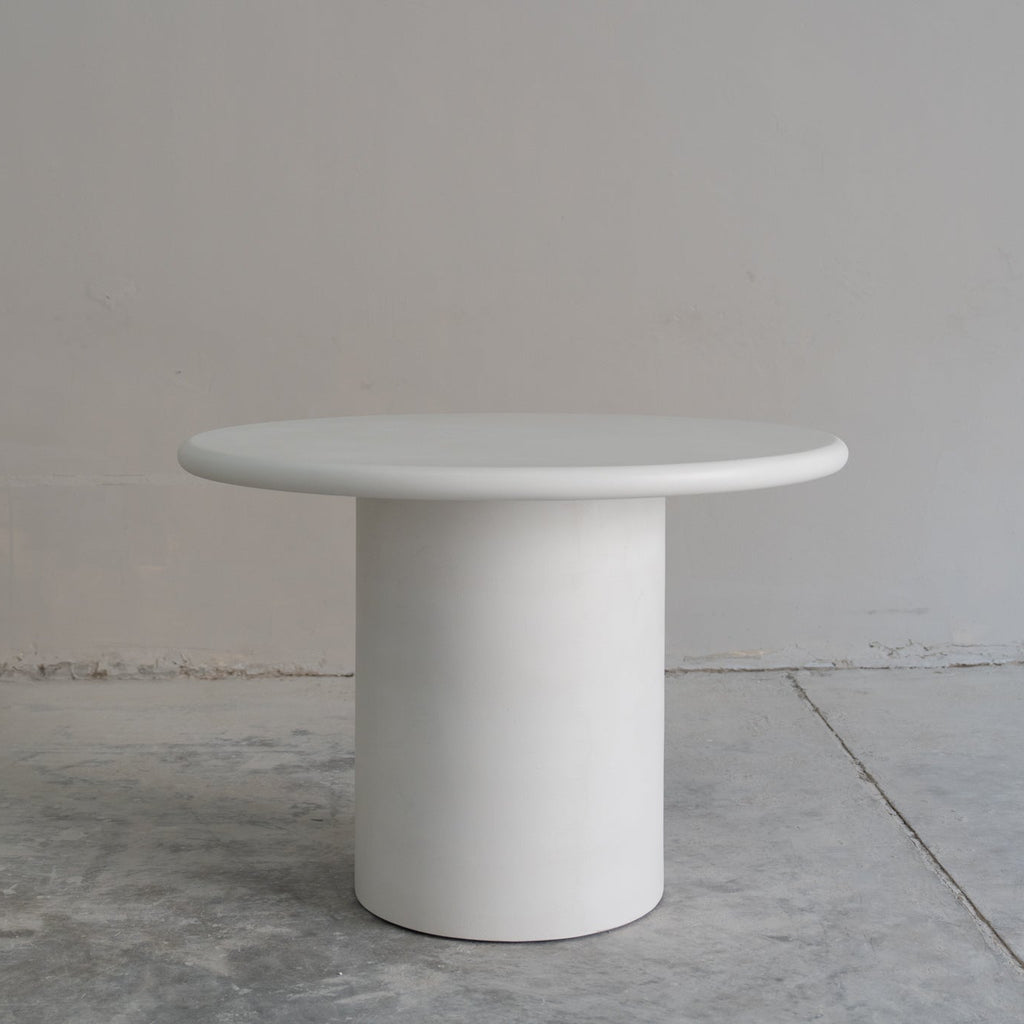 Poise Round MicroCement Dining Table Perspective View 2