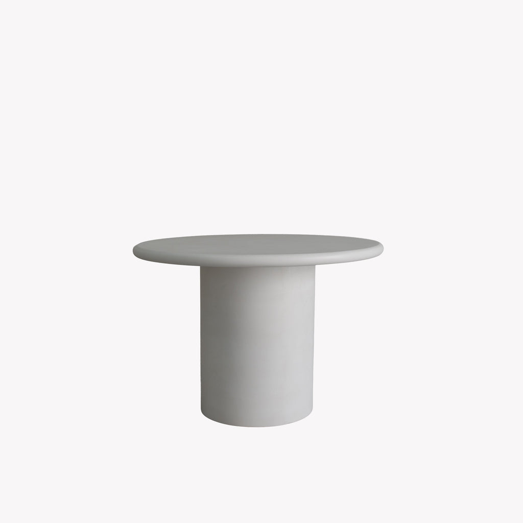 Poise Round MicroCement Dining Table Perspective View 3