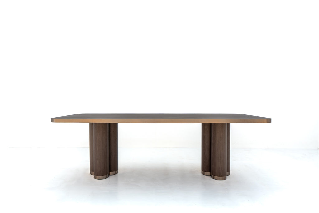 Portico Column Dining Table Front View 1