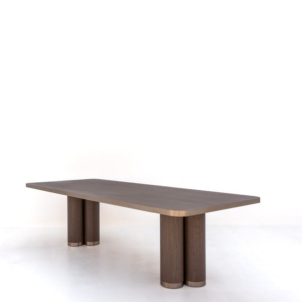 Portico Column Dining Table Perspective View 1