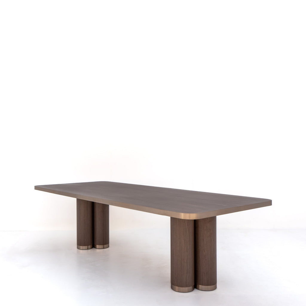 Portico Column Dining Table Perspective View 2