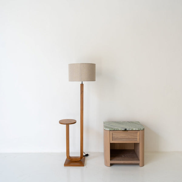 Portside Floor Lamp With Side Table_Perspective View 1