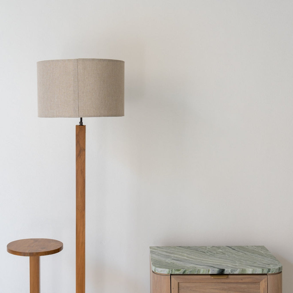 Portside Floor Lamp With Side Table Perspective View 6