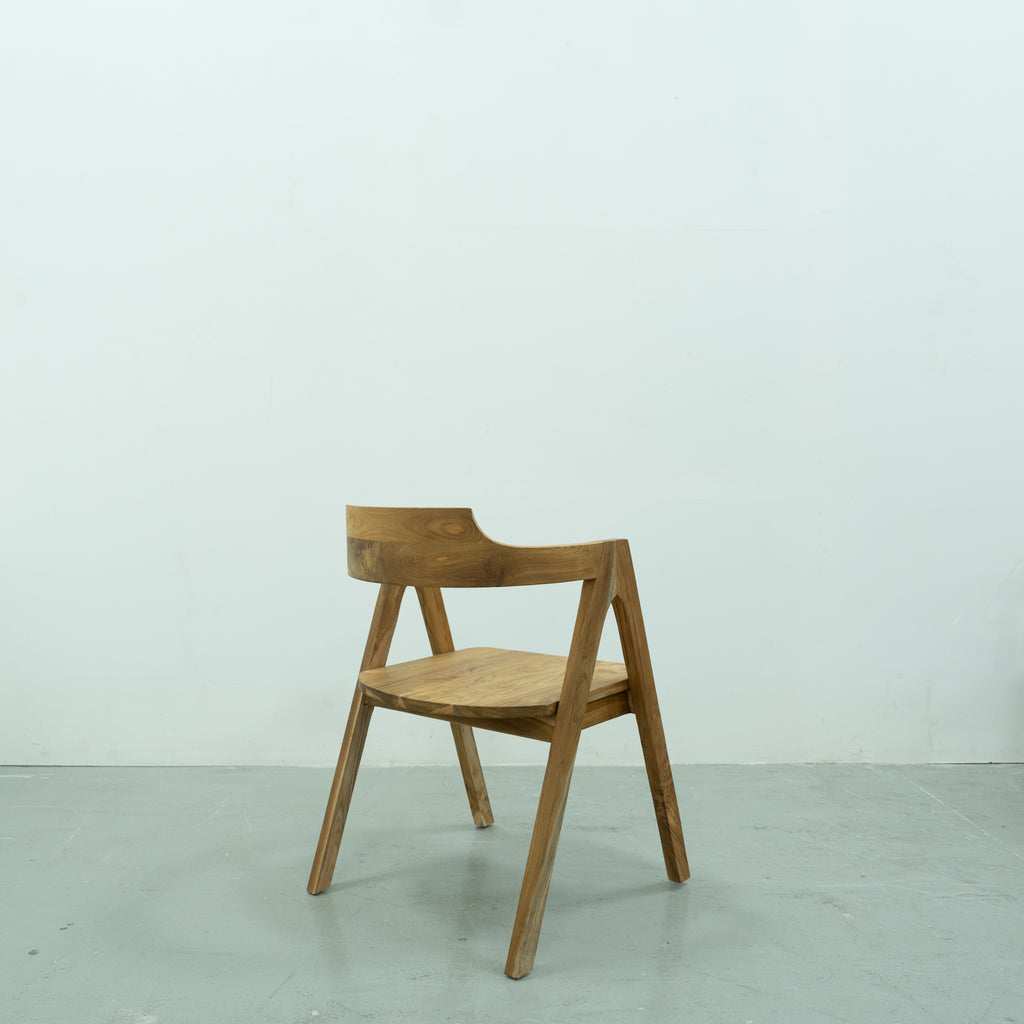 Rhode Teak Dining Chair Back view