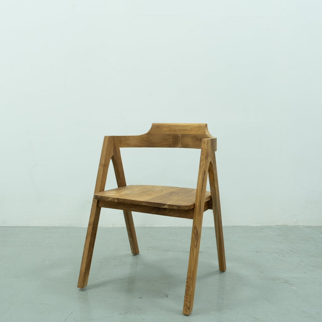 Rhode Teak Dining Chair Side view