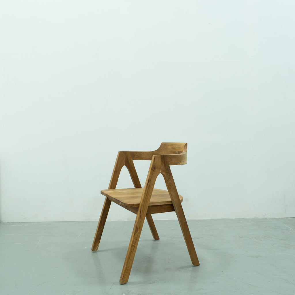 Rhode Teak Dining Chair Side view 3