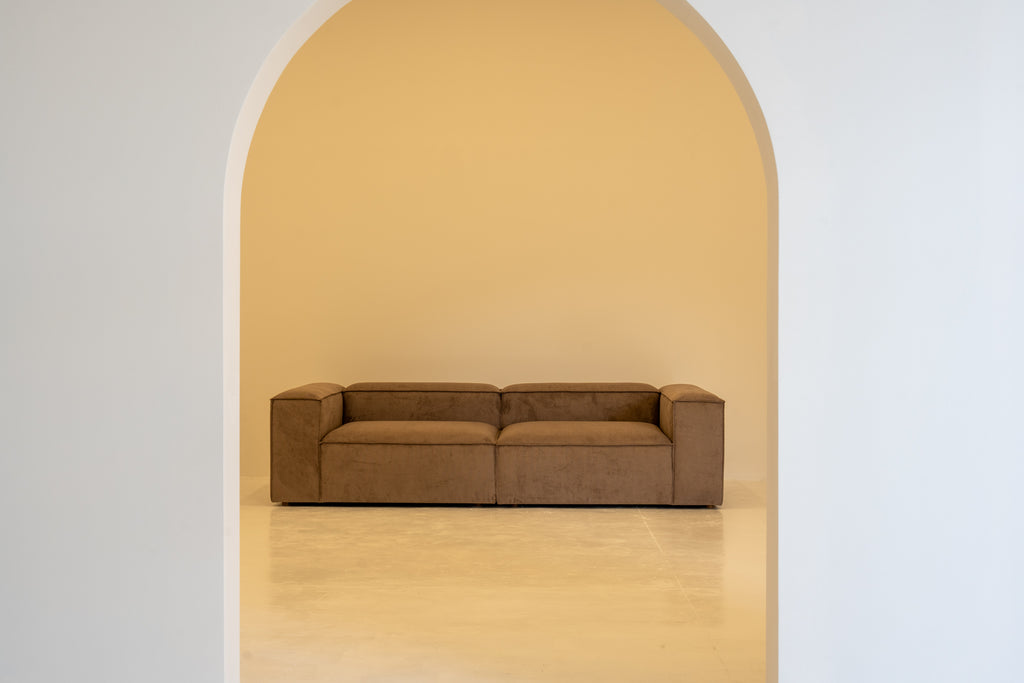 Riva Modular Sofa Distant Front Perspective View 1