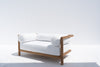 Riviera Teak Love Seat Side view