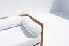 Riviera Teak Love Seat Side view