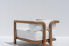 Riviera Teak Single Seater Sofa Back view