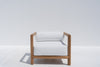 Riviera Teak Single Seater Sofa Front view