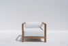 Riviera Teak Single Seater Sofa Front view