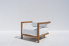 Riviera Teak Single Seater Sofa Side view