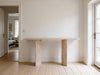 Roma Travertine Console Table Indoor Perspective View 2