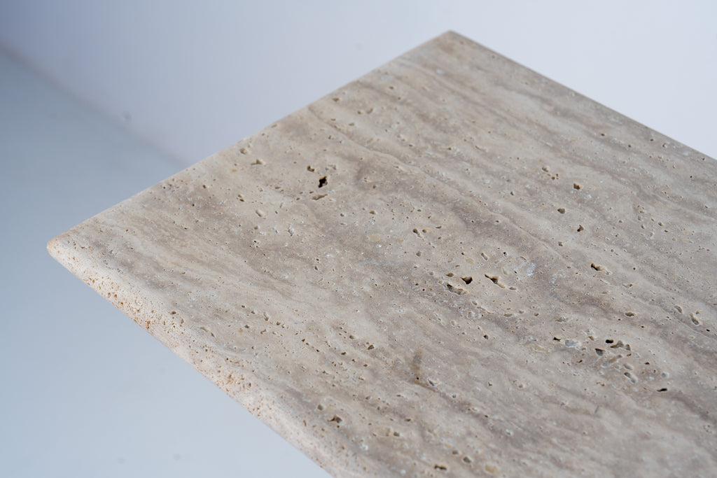 Roma Travertine Console Table Top Detailed Texture View 4
