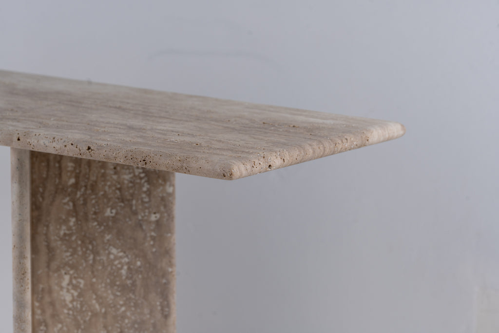 Roma Travertine Console Table Top Detailed Texture View 5