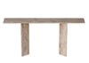 Roma Travertine Console Table White Background View 1