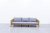 Rope & Teak Sofa 3-seater Front view