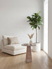 Rosé Marble Side Table Indoor Perspective View 1