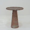 Rosé Marble Side Table Front Perspective View 3
