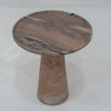 Rosé Marble Side Table Perspective View 1
