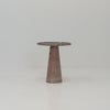 Rosé Marble Side Table Front Perspective View 1